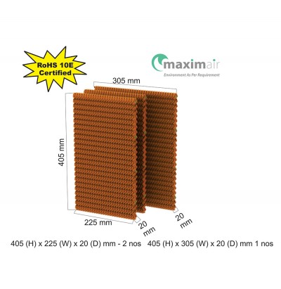 Cooling Pad (405 (H) x 225 (W) x 20 (D) mm - 2 nos 405 (H) x 305 (W) x 20 (D) mm - 1 nos)